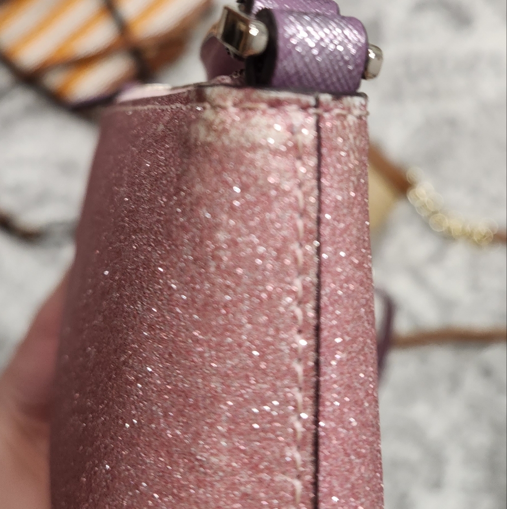AUTH KATE SPADE PINK CROSSBODY BAG SPARKLE - Picture 2 of 3